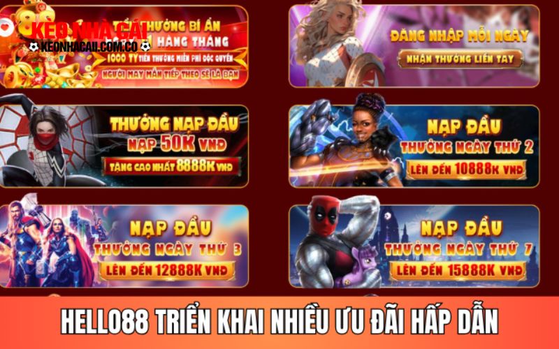 heloo88 2 1 Nhà cái Hello88 có triển khai ưu đãi nào không?
