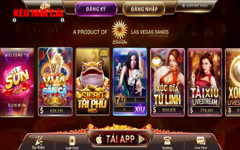 Các thao tác đăng nhập Sunwin đơn giản