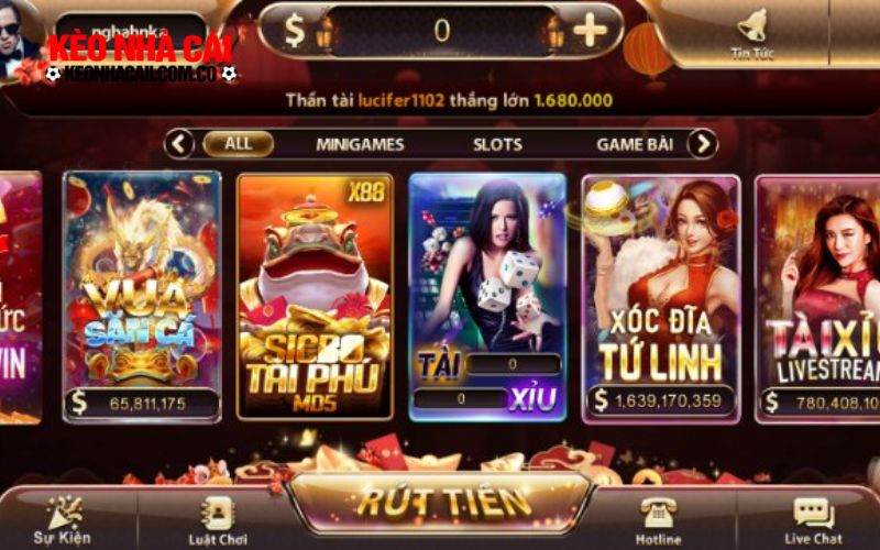 keonhacai 16 Tổng quan về sảnh game bài Sunwin